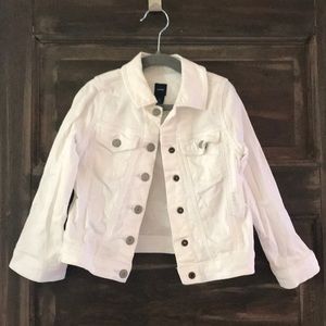 BabyGap White Denim Jacket Size 5